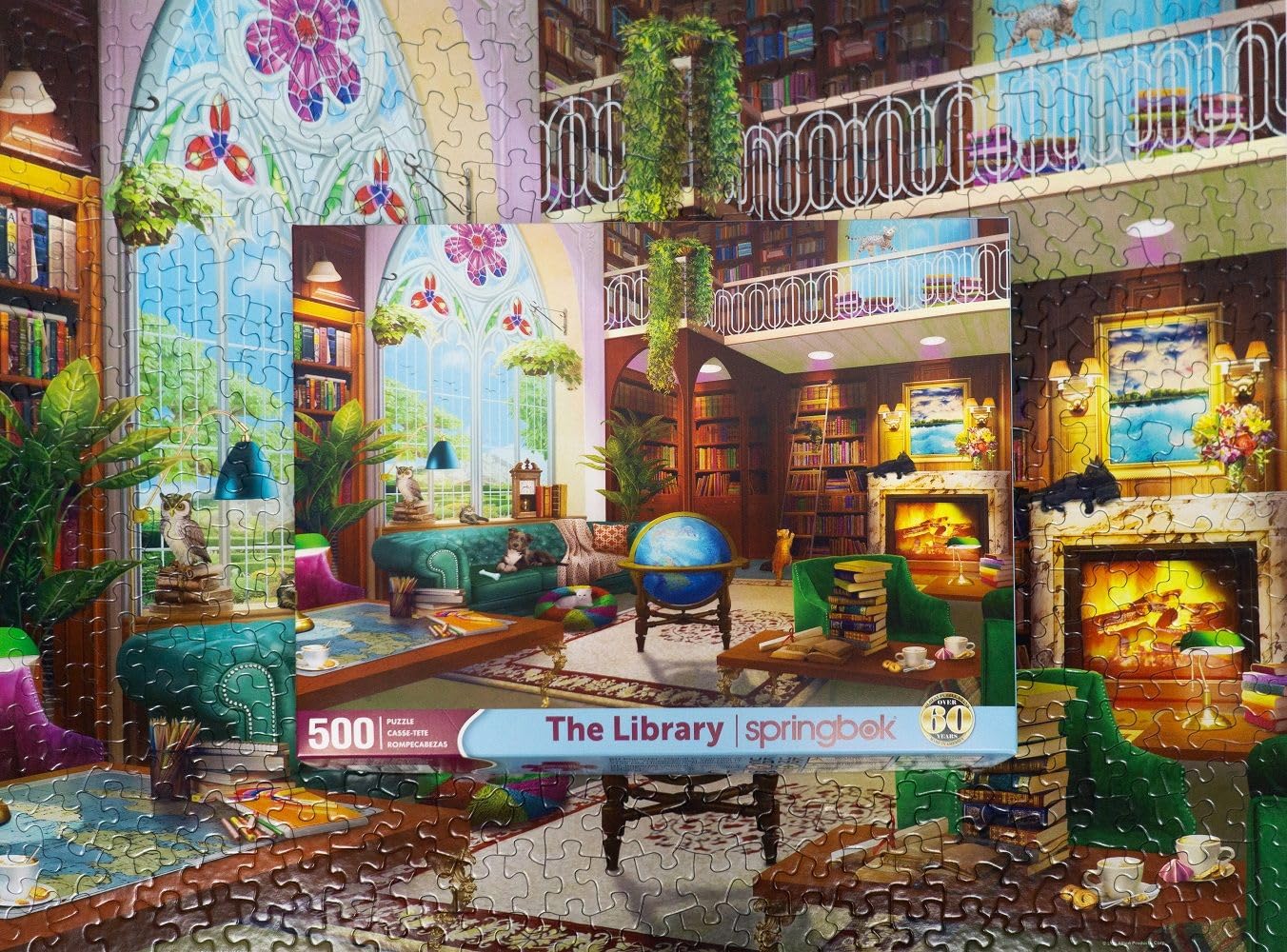 Amazon.com: Springbok The Library 500 Piece Jigsaw Puzzle for